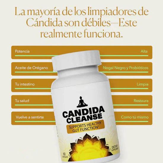 Cápsulas que reducen antojos, hinchazón y fatiga / Candida Cleanse®