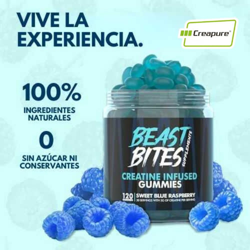 |Gomitas de Creatina Monohidratada 5gr|Beast Bites™