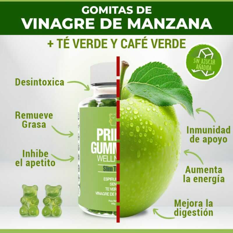 Prime Gummies® Gomitas de Zen, Epirulina y Vinagre de Manzana