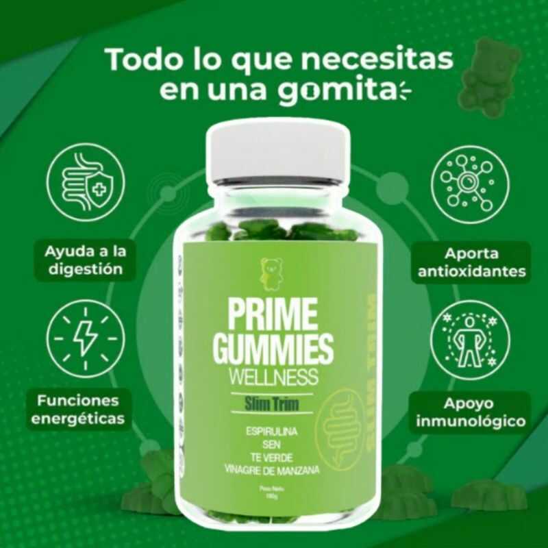 Prime Gummies® Gomitas de Zen, Epirulina y Vinagre de Manzana