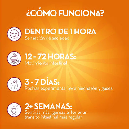 Metamucil® Sabor Naranja - Fibra 100% Natural para tu Digestión